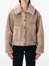 Urbancode Reversible Faux Fur Jacket With Suede Interior In Neutral