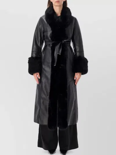 Urbancode Reversible Long Coat In Black