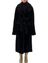 Urbancode Reversible Long Coat In Black