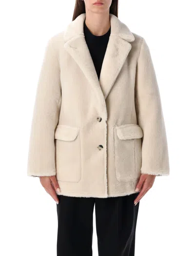 Urbancode Reversible Plush Faux Fur Jacket - Size S In Rice Beige