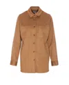 Urbancode Brown Shirt With Classic Collar In Tech Fabric Stretch Woman In Beige