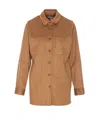 Urbancode Brown Shirt With Classic Collar In Tech Fabric Stretch Woman In Beige