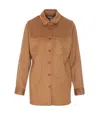 Urbancode Brown Shirt With Classic Collar In Tech Fabric Stretch Woman In Beige