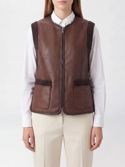 Urbancode Waistcoat Woman Color Brown