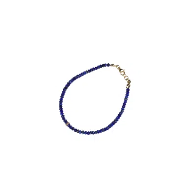 Urbane Jewelry Studio Men's Blue Micro Lapis Bracelet
