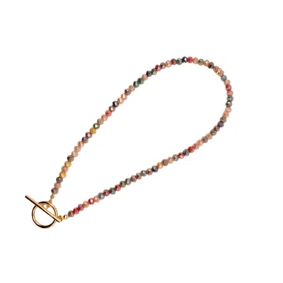 Urbane Jewelry Studio Men's Earth Rainbow Necklace In Yellow