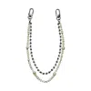 Urbane Jewelry Studio Men's White Freshwater Pearl Pant Chain In White