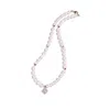 Urbane Jewelry Studio Men's White / Red Ruby Pearl Necklace In Multi