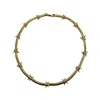 Urbane Jewelry Studio Women's Gold Barbed Wire Necklace In Gold