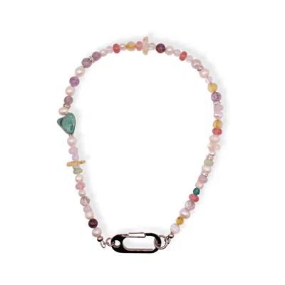 Urbane Jewelry Studio Women's Silver Celestial Crystal Necklace