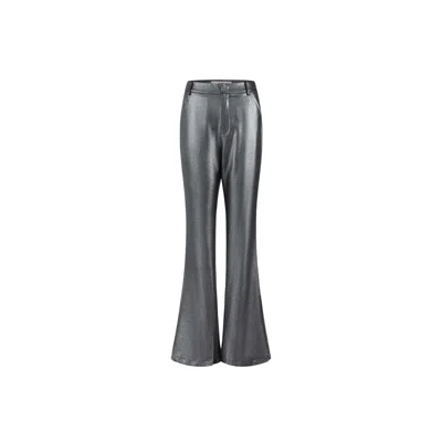 Urbanic Women's Flared Trousers - Dark Grey In Gray