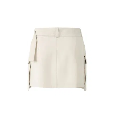 Urbanic Women's Neutrals Mini Straight Skirt Pockets - Apricot In Orange