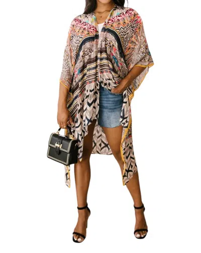 Urbanista The Dreamer In Me Kimono In Brown Multi