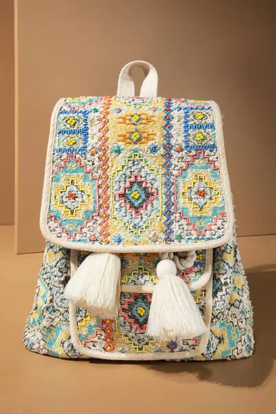 Urbanista Women's Handmade Backpack In Monet In Yellow