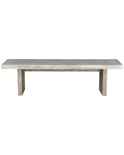 Urbia Brooks 102in Bench In Gray
