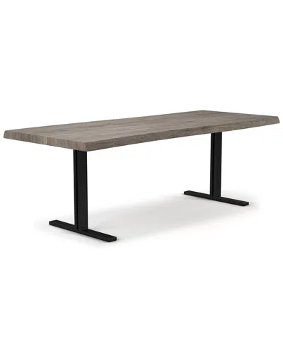 Urbia Brooks 116in T Base Dining Table In Grey