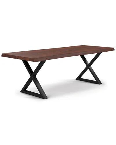 URBIA URBIA BROOKS 116IN X BASE DINING TABLE
