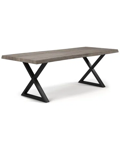 Urbia Brooks 116in X Base Dining Table In Gray