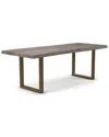 Urbia Brooks 79in U Base Dining Table In Gray