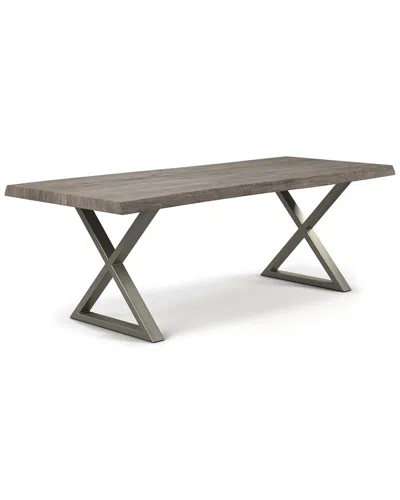 Urbia Brooks 79in X Base Dining Table In Gray