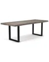 Urbia Brooks 92in U Base Dining Table In Grey