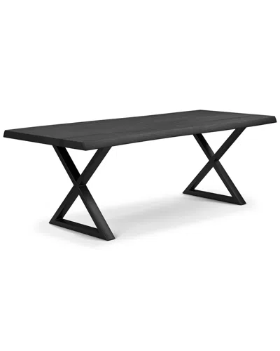 Urbia Brooks 92in X Base Dining Table In Black