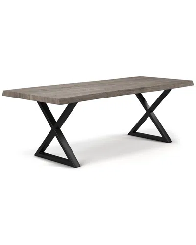 Urbia Brooks 92in X Base Dining Table In Brown