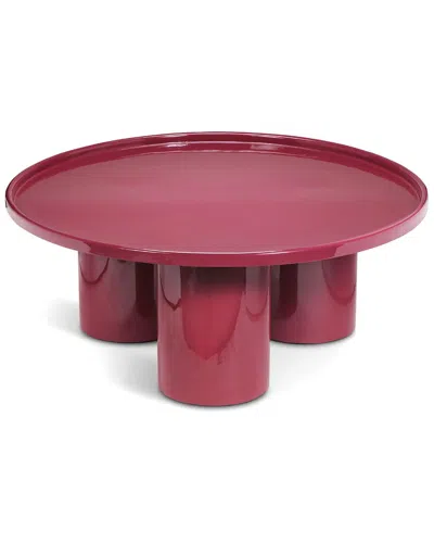 Urbia Eclat Sofia Enamel Coffee Table In Burgundy