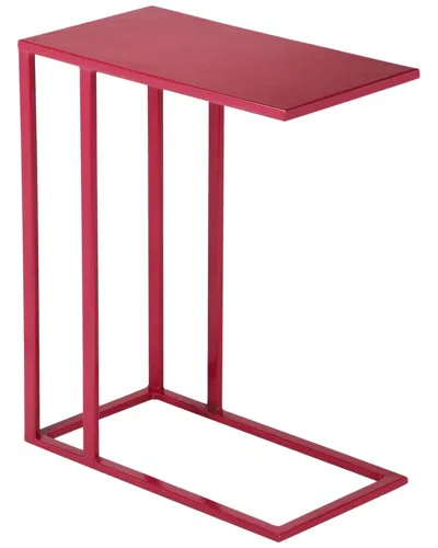 Urbia Elements Tanu C-table Enamel Top End Table In Red