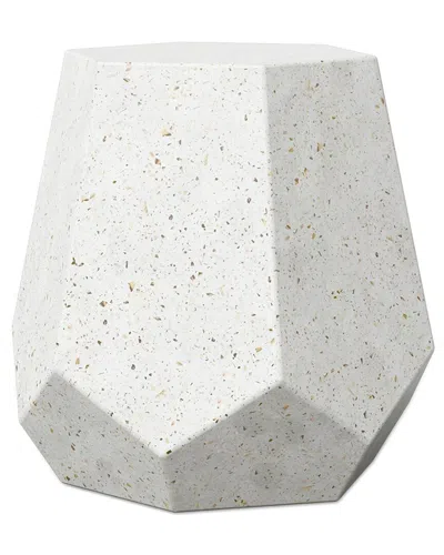 Urbia Mixx Faceted Stool Ivory Terrazzo