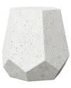 Urbia Mixx Faceted Stool Ivory Terrazzo