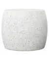 Urbia Mixx Pebble End Table Ivory Terrazzo