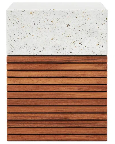 Urbia Mixx Stecca Alto Stool Ivory Terrazzo