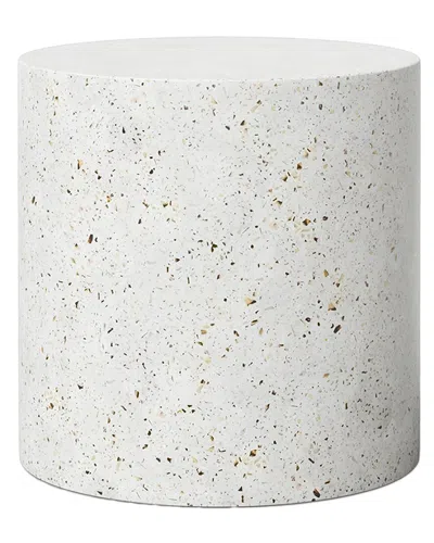 Urbia Mixx Una 16in Pedestal Ivory Terrazzo