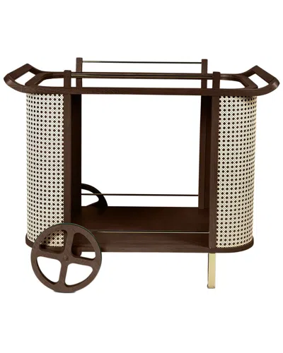 Urbia Modern Brazilian - Dinda - Bar Cart - Neutra In Brown