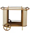 Urbia Modern Brazilian - Dinda - Bar Cart - Pecan