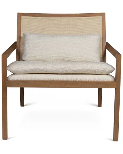 Urbia Modern Brazilian Barra Cane Lounge Chair In Brown