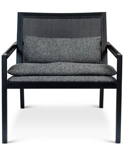 Urbia Modern Brazilian Barra Cane Lounge Chair In Brown