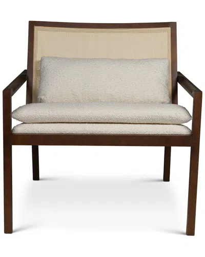 Urbia Modern Brazilian Barra Cane Lounge Chair In Brown