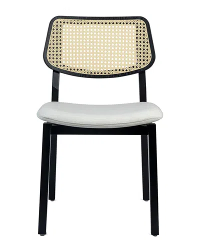 Urbia Modern Brazilian Beth Cane Side Chair In Black