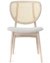 Urbia Modern Brazilian Joelma Cane Side Chair Bouclž Crafted Glaze Seat