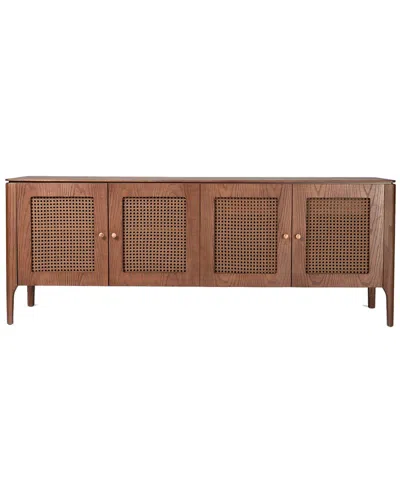 Urbia Modern Brazilian Missione Cane Buffet In Brown