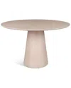 Urbia Modern Brazilian Mona Wooden Top Round Dining Table