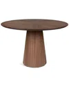 Urbia Modern Brazilian Mona Wooden Top Round Dining Table