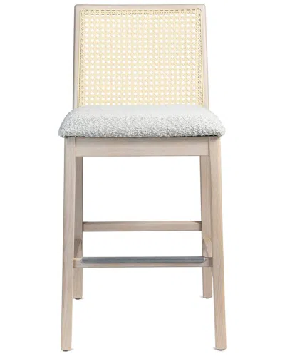 Urbia Modern Brazilian Nardia Cane Bar Stool In Neutral