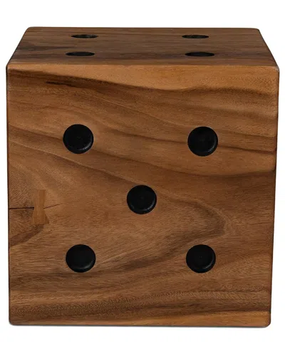 Urbia Naturals Dice End Table In Brown