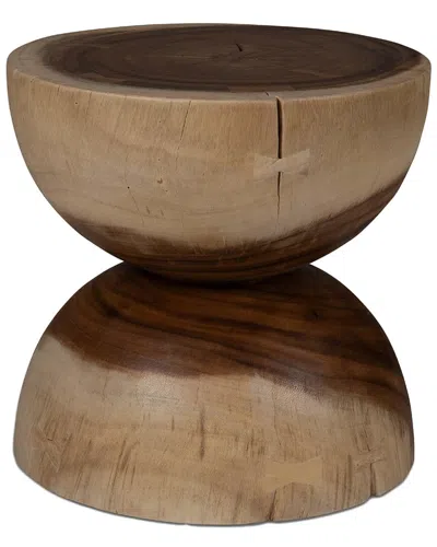 Urbia Naturals Pensri Accent Stool In Brown