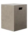 Urbia Sanskrit End Table Copper/bronze In Gray