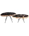 Urbia Set Of 2 Lastra Nesting Coffee Tables