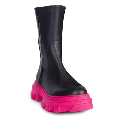 Urbnkicks Double Zipper Leather Boots By